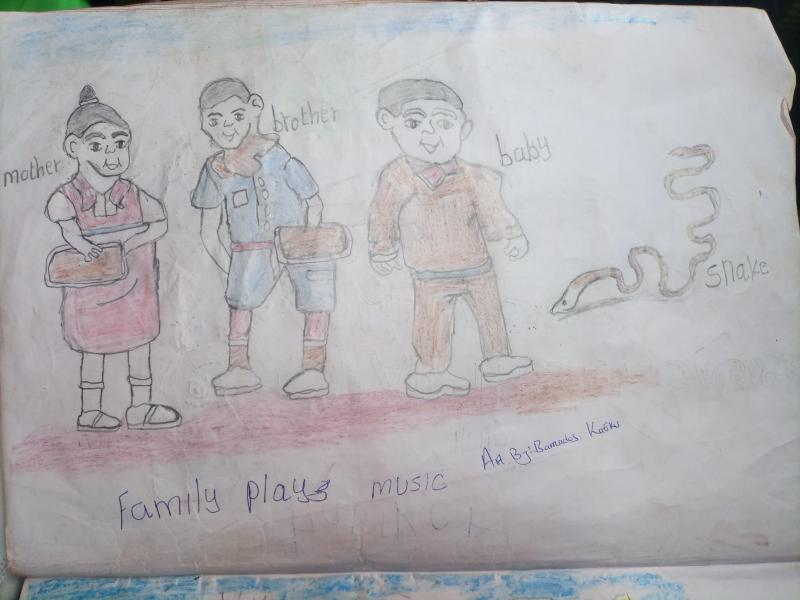 Family playing music