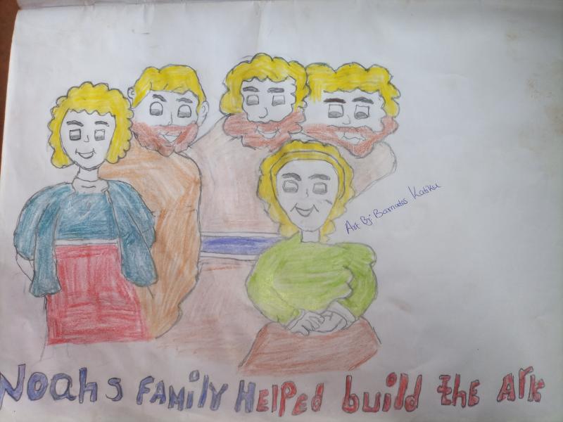 Noah's family helped build the ark