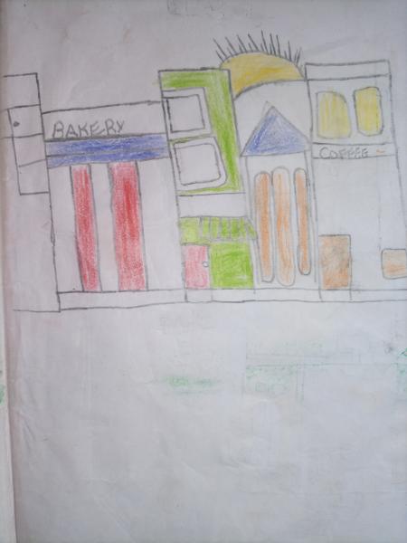 We buy bread at the bakery