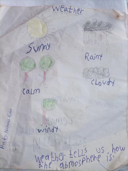 Weather tells us how the atmosphere is