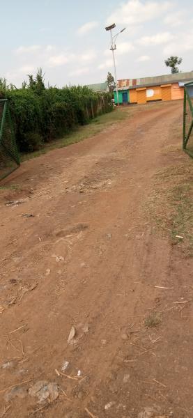 Clean street in the slum
