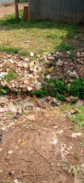Garbage site in the slum