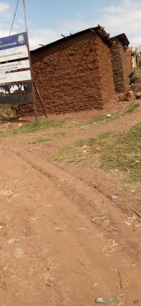 Mud house in the slum