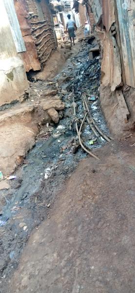 Sewer in the slum