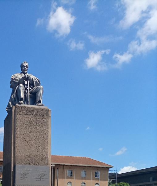 Statue of the 1st president of the republic of Kenya (Mzee Kenyatta)