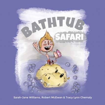 an image of bathtub safari, early children's book