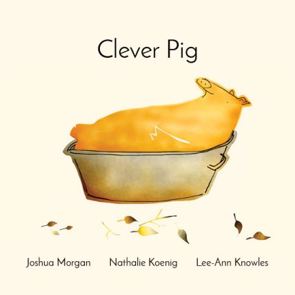 an image of clever pig, an early child development book 