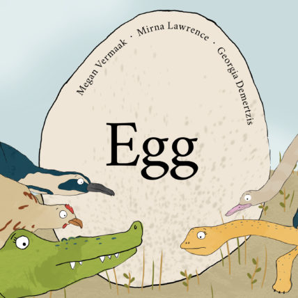 an image of egg, an early reading and learning  children's book
