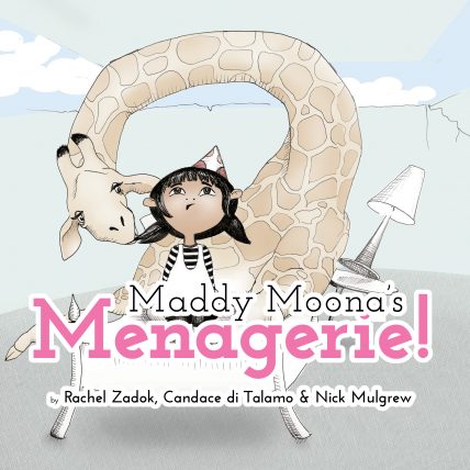 an image of maddy moona's menagerie, a children's book in early reading and learning.