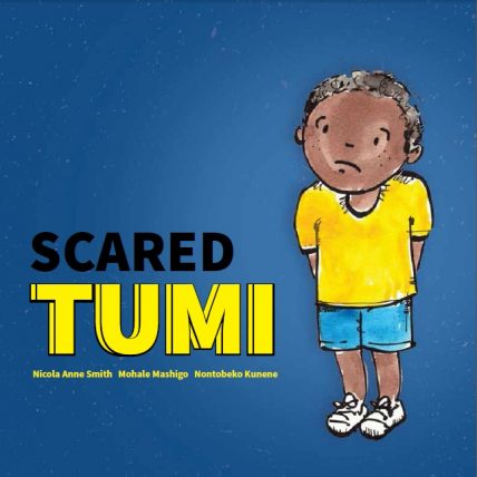 an image of scared tumi, an early reading and learning children's book