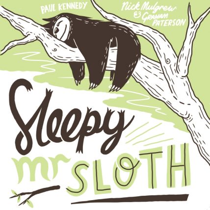 an image of sleepy mr sloth, an early reading and learning children's book